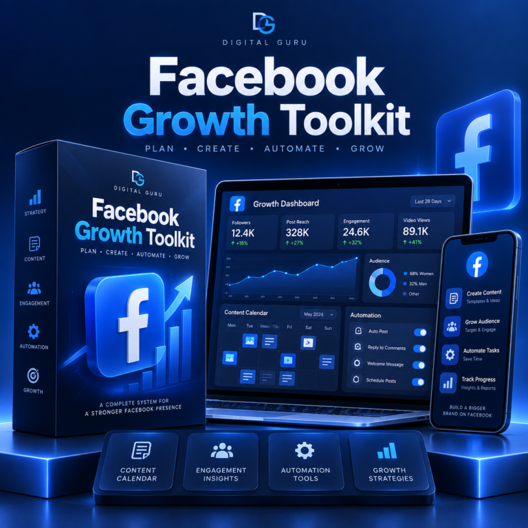 Facebook growth toolkit by Digital Guru Gujranwala